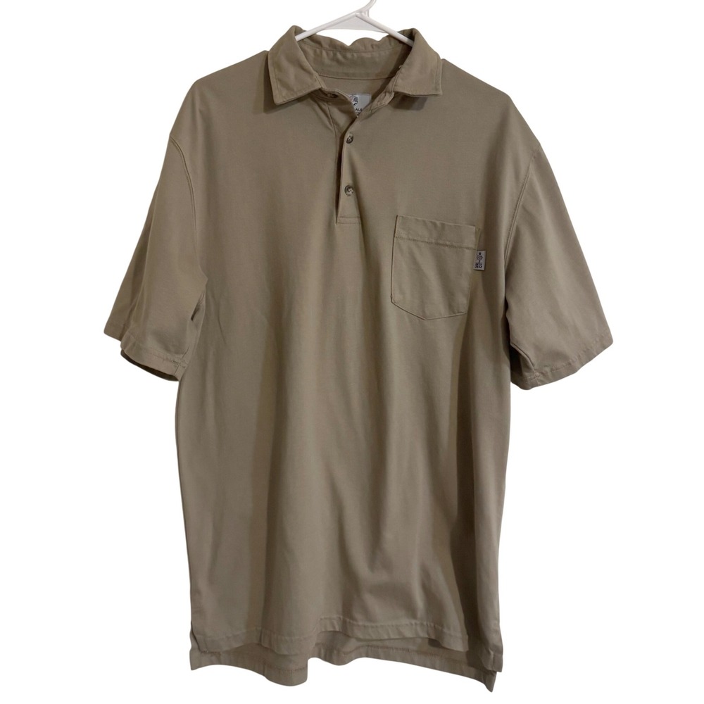 Tyndale FR Arc Rated Polo 8 Cal CAT 2 NFPA 2112 Khaki Workwear Men's L